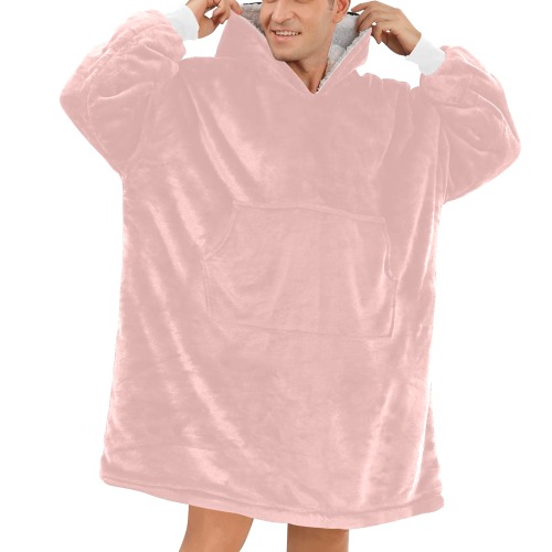Gossamer Pink Blanket Hoodie for Men
