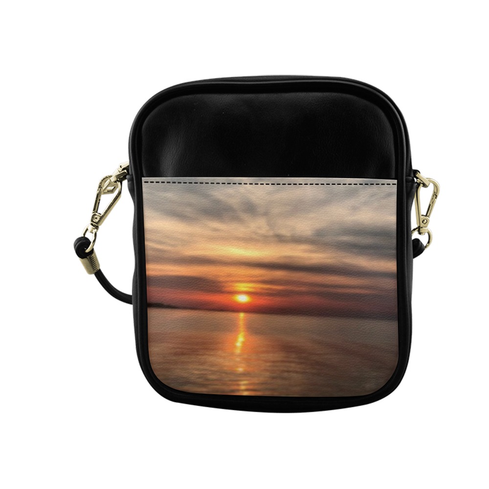 Dark Evening Sunset Collection Sling Bag (Model 1627)