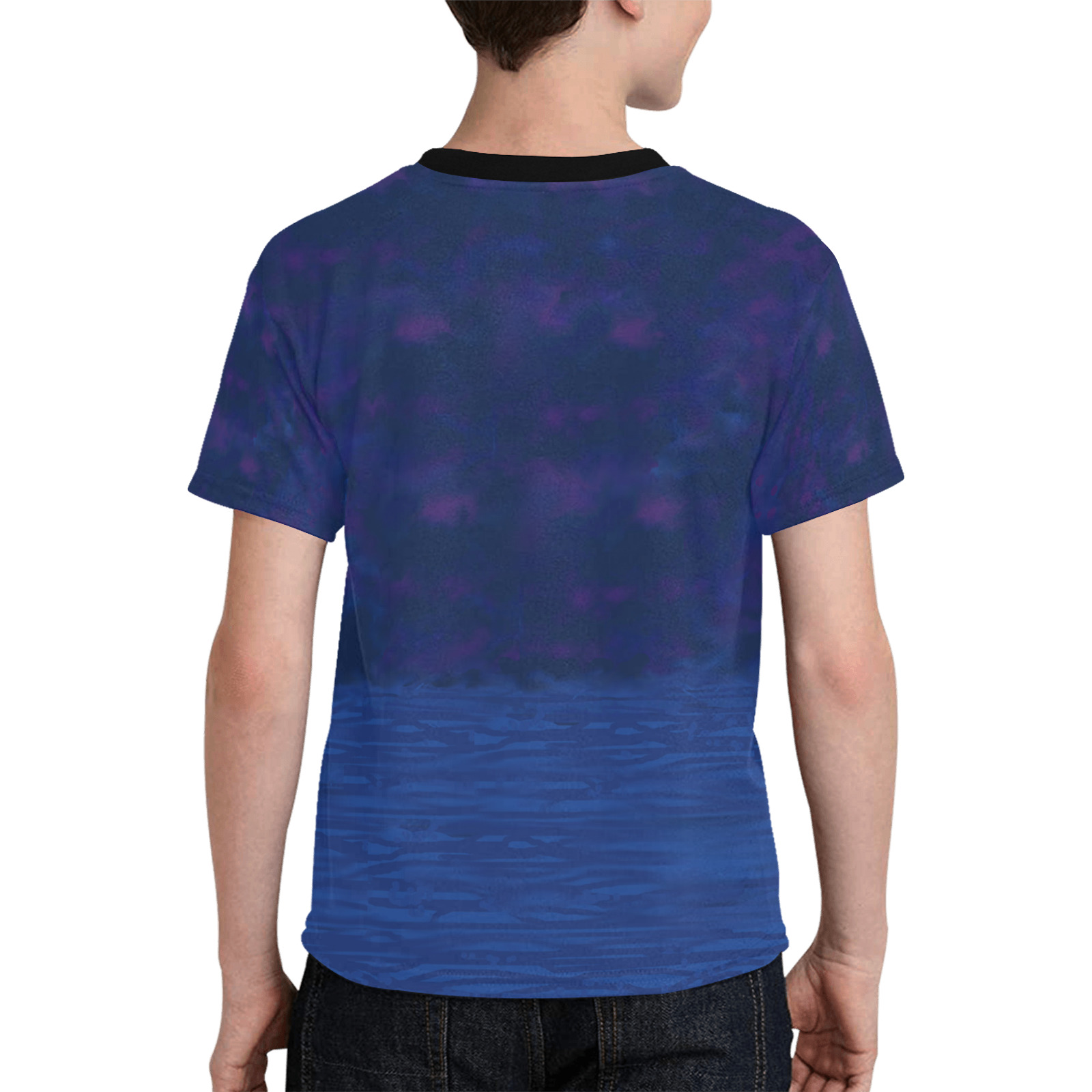 Ferald Feeling Blue Kids' All Over Print T-shirt (Model T65)