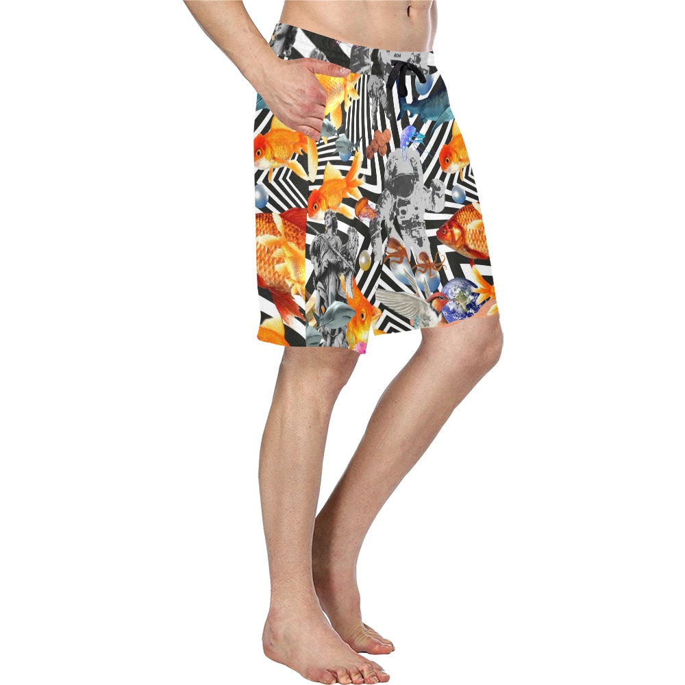 POINT OF ENTRY 2 Men's All Over Print Casual Shorts (Model L23)