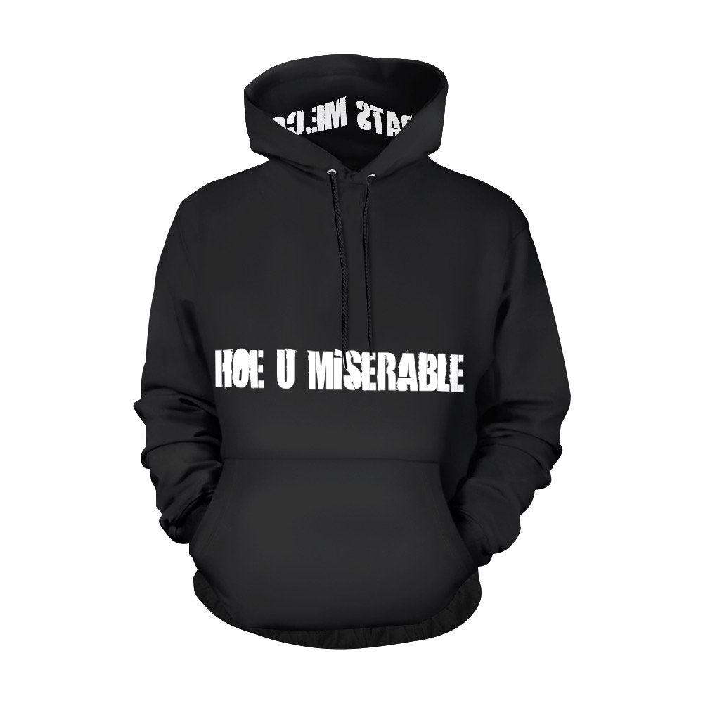 Miserable All Over Print Hoodie for Men (USA Size) (Model H13)