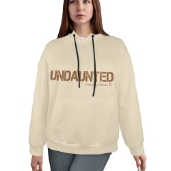 Undaunted Women's Hoodie (Brown) Women's All Over Print Hoodie (Model H61)