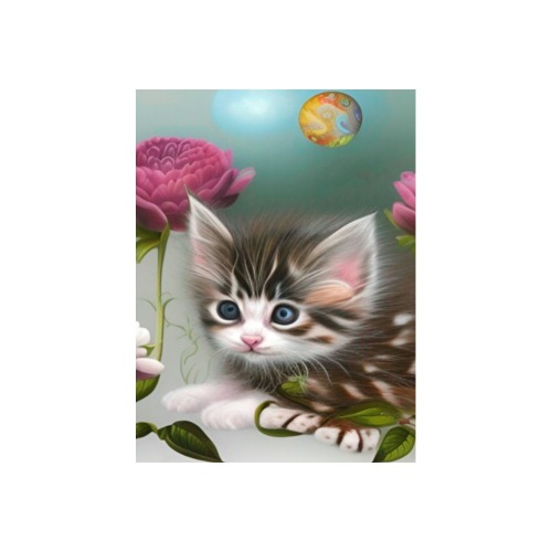 Cute Kittens 4 Photo Panel for Tabletop Display 6"x8"