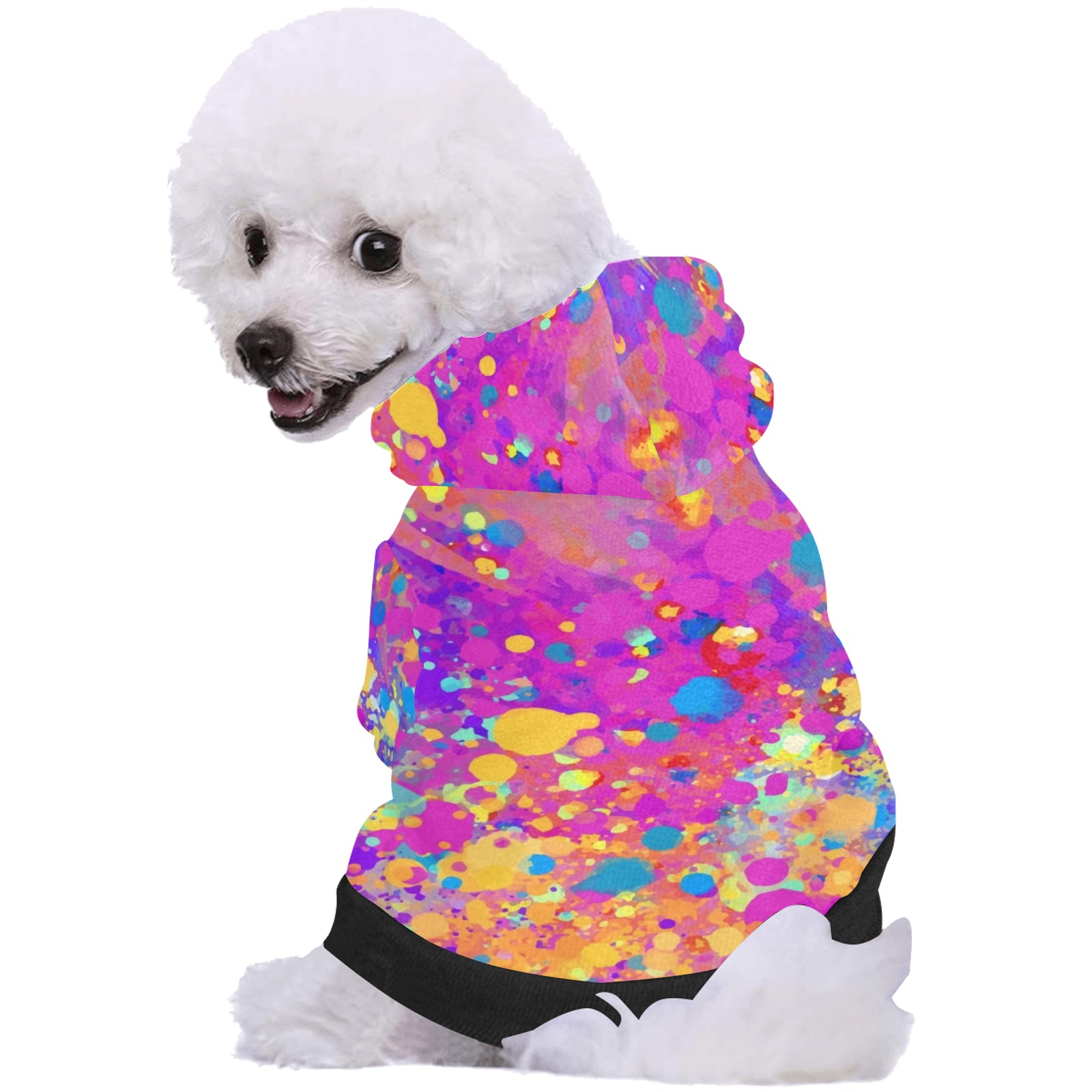Paint Splatter Pet Dog Hoodie