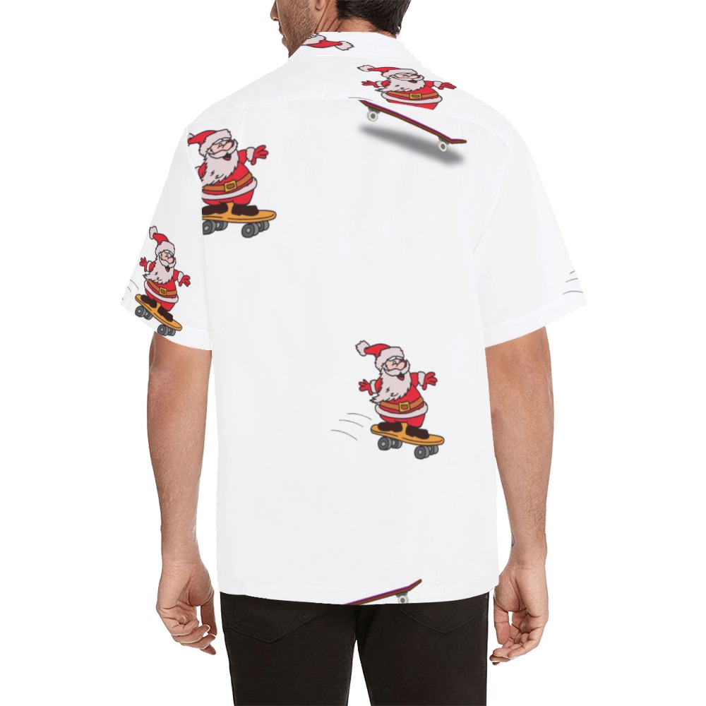 Santa Skate Hawaiian Shirt (Model T58)