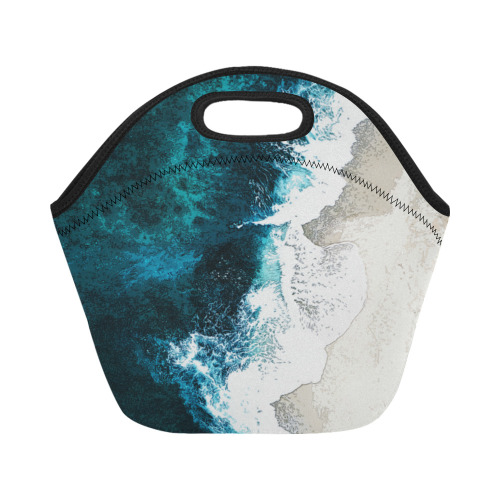 Ocean And Beach Neoprene Lunch Bag/Small (Model 1669)