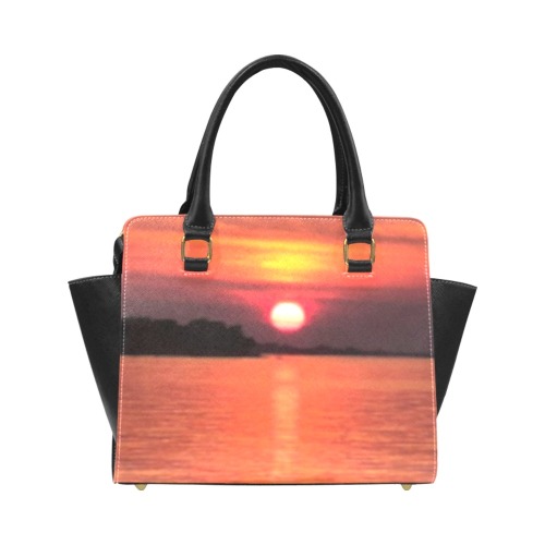 Lady Pink Sunset Collection Classic Shoulder Handbag (Model 1653)