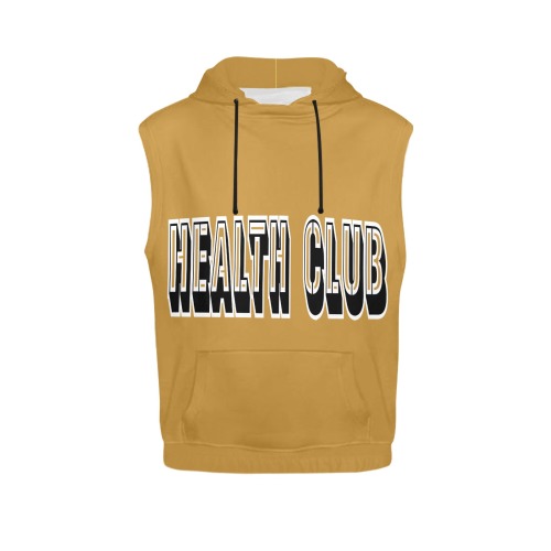 HEALTH CLUB All Over Print Sleeveless Hoodie for Men (Model H15)