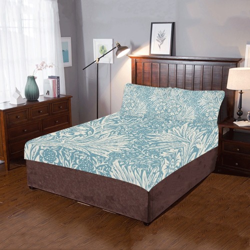 William Morris Pattern 3-Piece Bedding Set