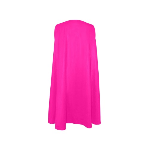 Neon Magenta Sleeveless A-Line Pocket Dress (Model D57)