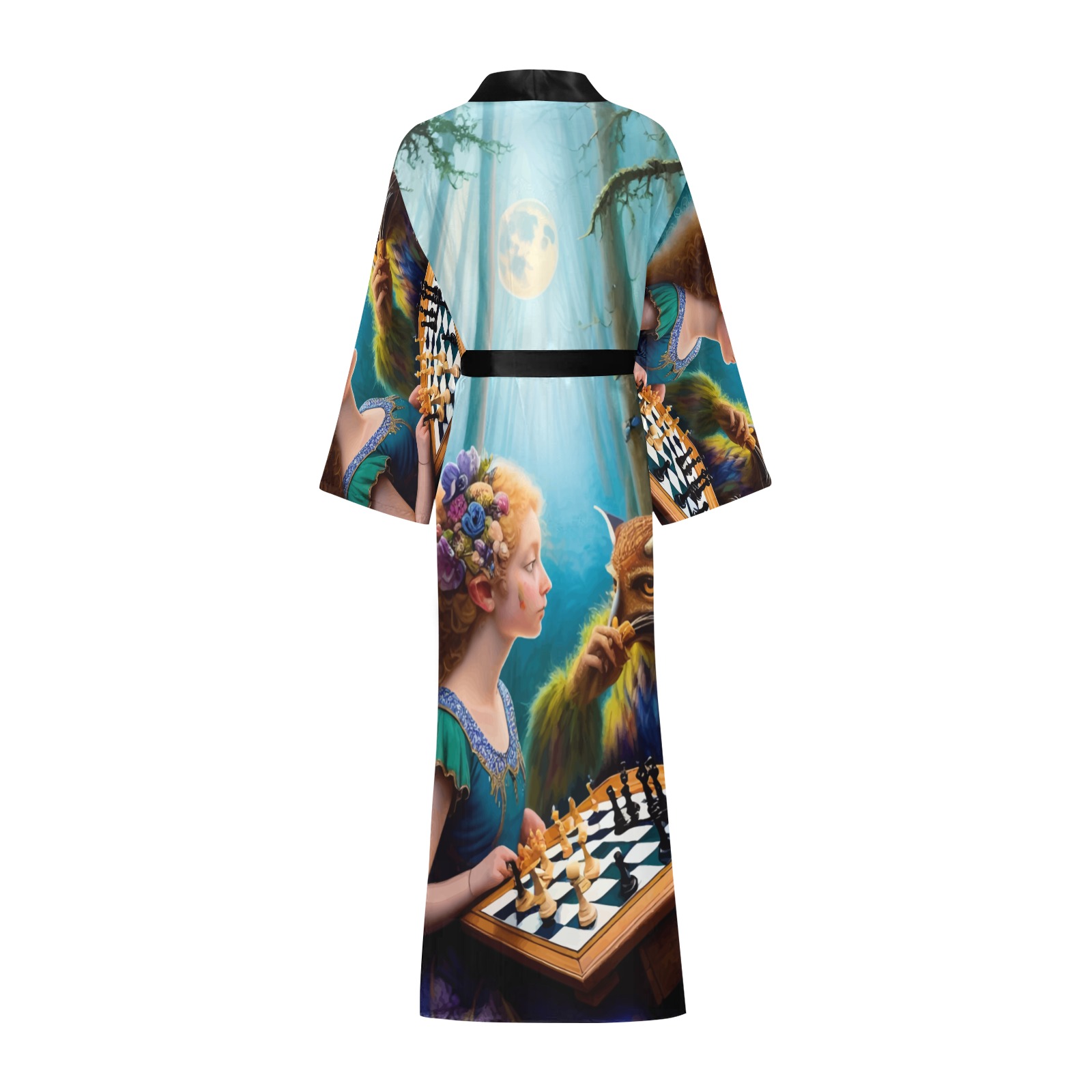 The Call of the Game 6_vectorized Long Kimono Robe