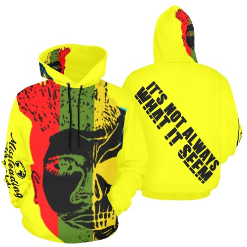 yellow hoodie All Over Print Hoodie for Men (USA Size) (Model H13)