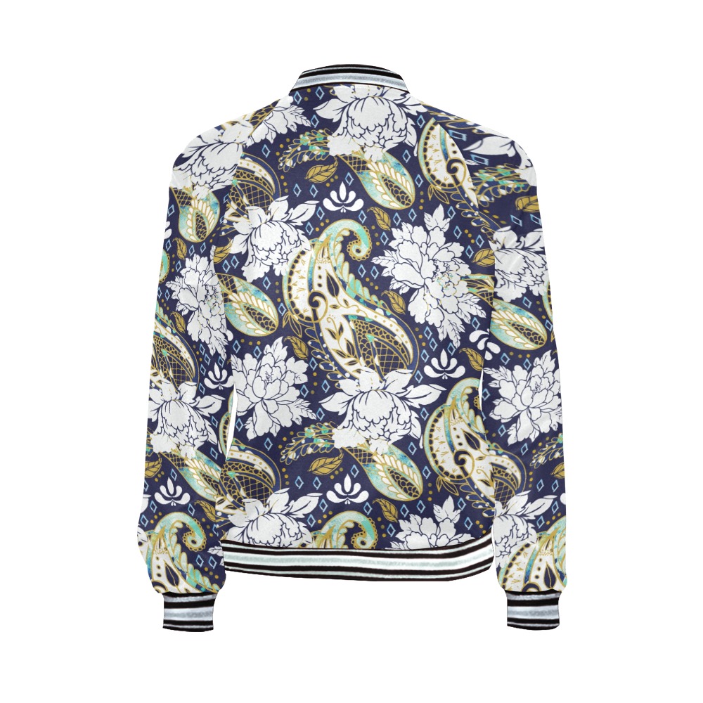 Paisley obsession-87 All Over Print Bomber Jacket for Women (Model H21)