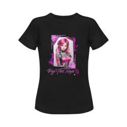 TATTOO BABES PINK LADIES - #1 BLK Women's T-Shirt in USA Size (Front Printing Only)
