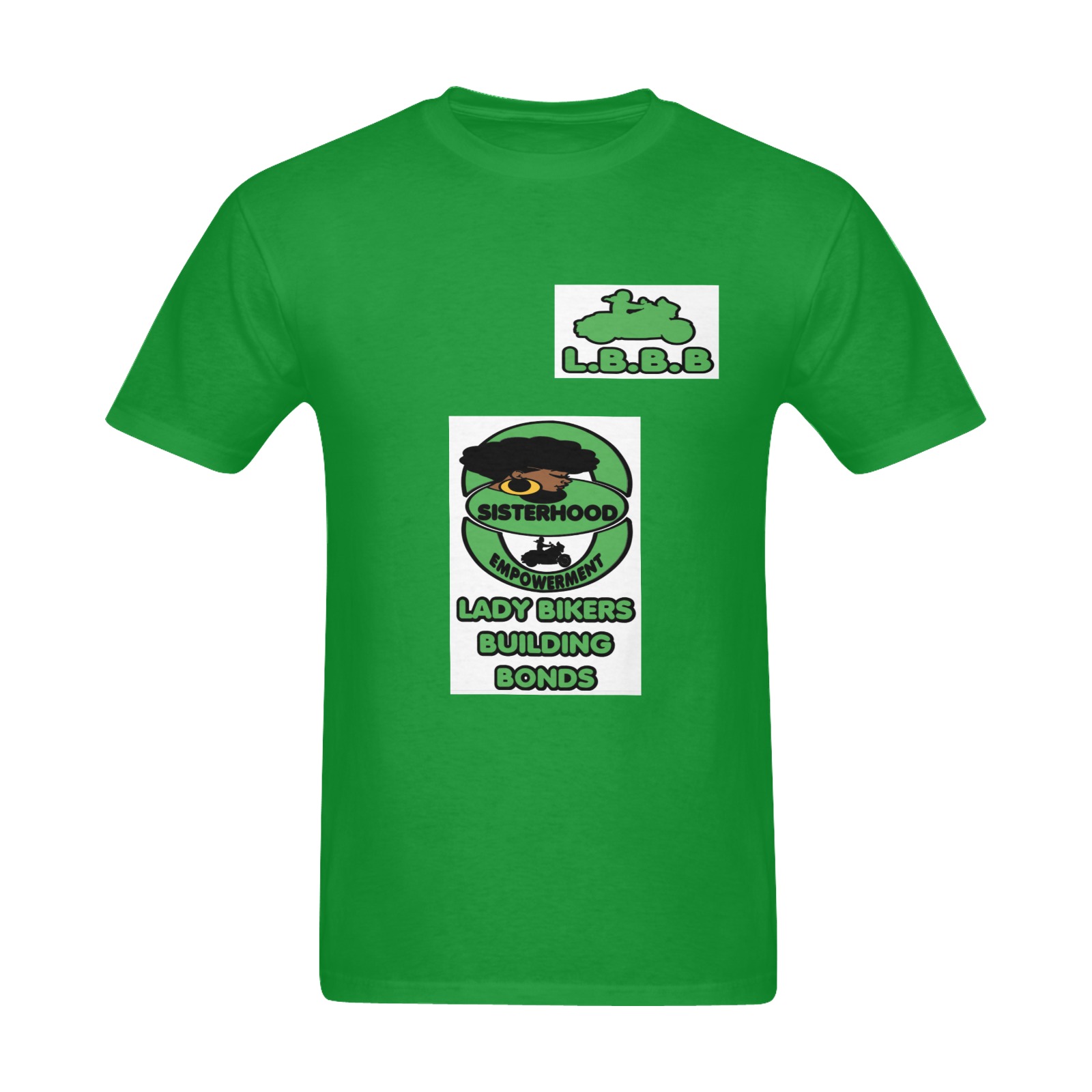 LBBB Logo Lt Green Men's Slim Fit T-shirt (Model T13)