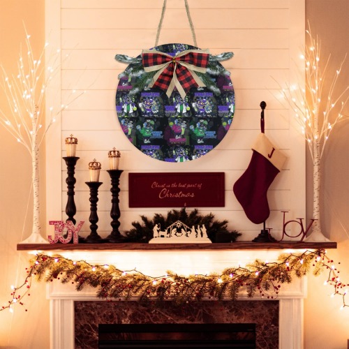 wwcfam Christmas Door Hanger (11.8inch)