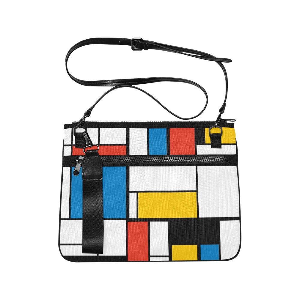 Mondrian De Stijl Modern Slim Clutch Bag (Model 1668)