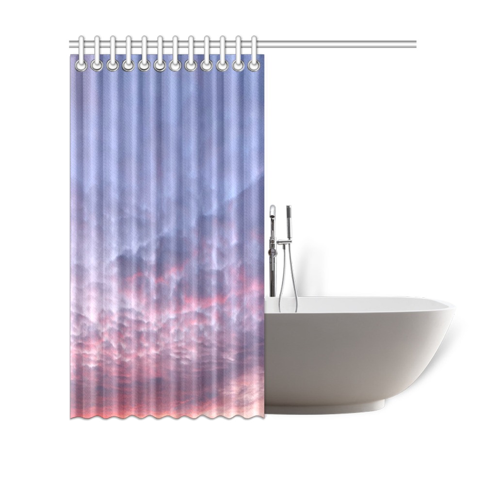 Morning Purple Sunrise Collection Shower Curtain 69"x70"