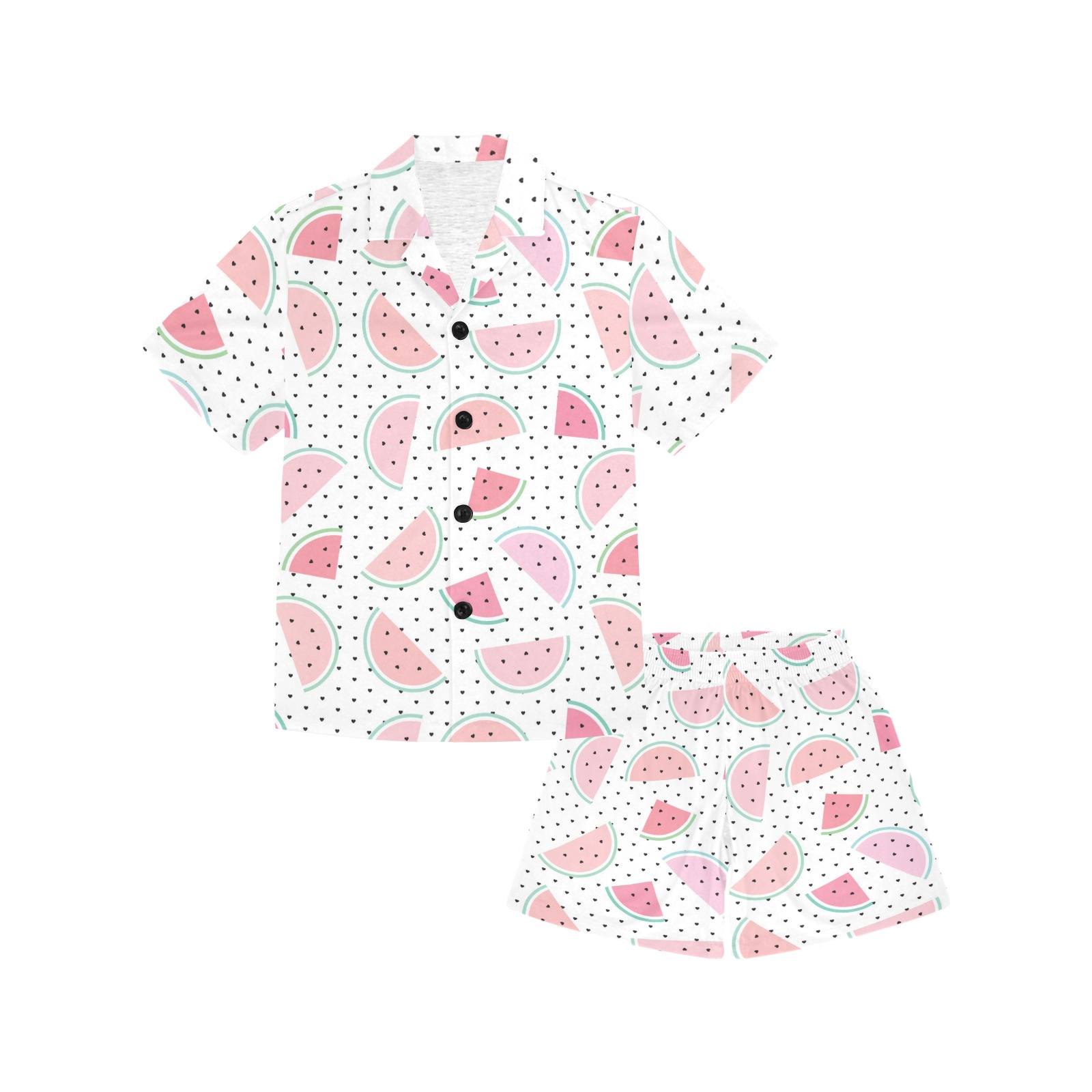 bb nmm11222 Big Girls' V-Neck Short Pajama Set