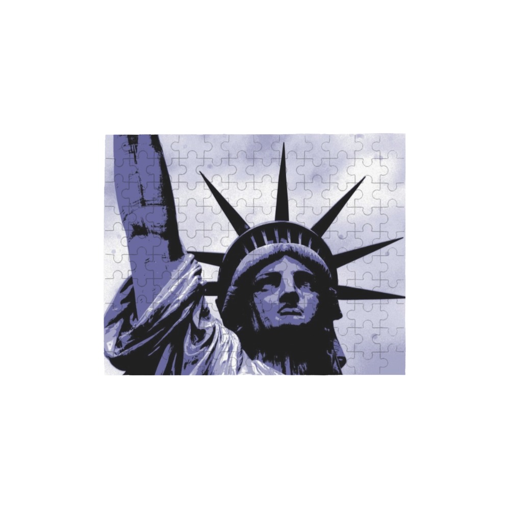 STATUE OF LIBERTY (2) 120-Piece Wooden Photo Puzzles