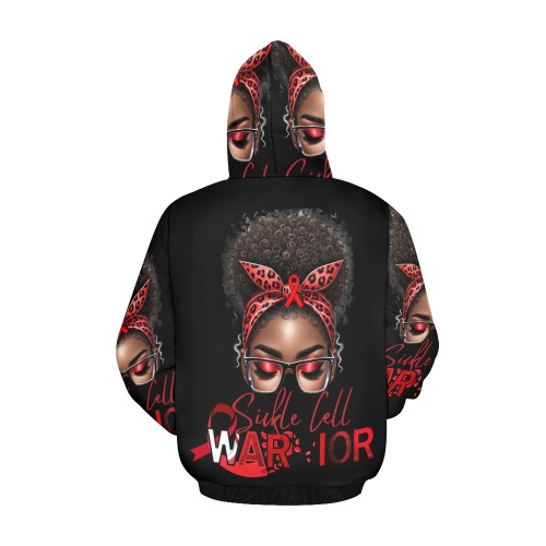 ALLOVER BREAST SICKLE CELL HOODIE All Over Print Hoodie for Men (USA Size) (Model H13)