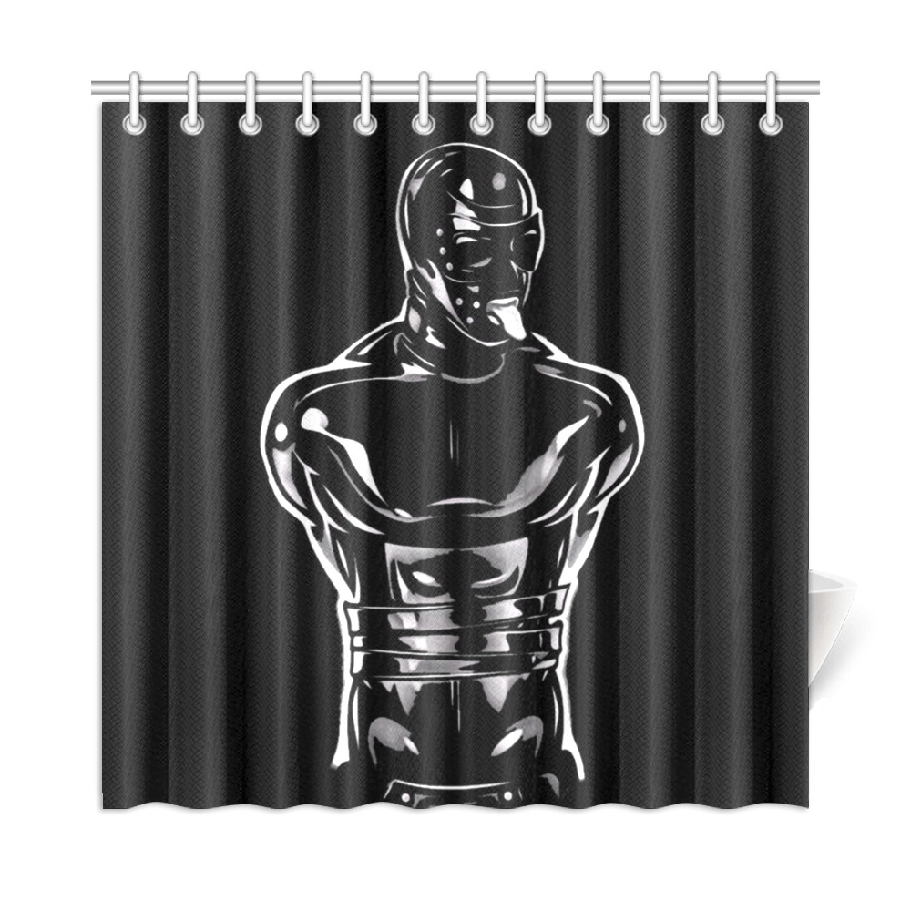 Rubber Guy by Fetishworld Shower Curtain 72"x72"