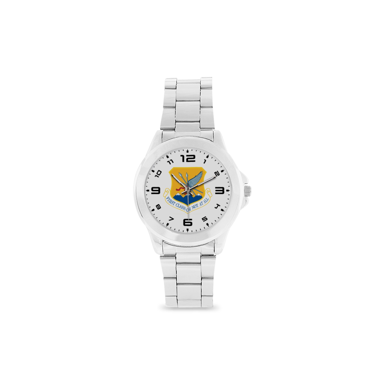 USAF 124th Wing Unisex Stainless Steel Watch(Model 103)