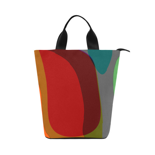 Colorful Abstract 118 Nylon Lunch Tote Bag (Model 1670)