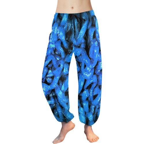 Scary Blue Ramen Women's All Over Print Harem Pants (Model L18)