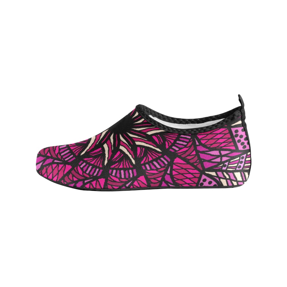 Ô Shades of Pink Women's Slip-On Water Shoes (Model 056)