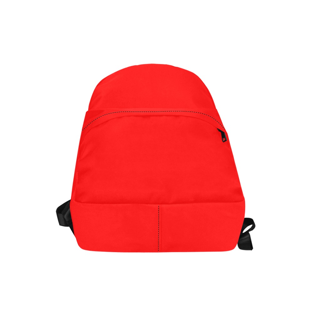 Merry Christmas Red Solid Color Unisex Classic Backpack (Model 1673)