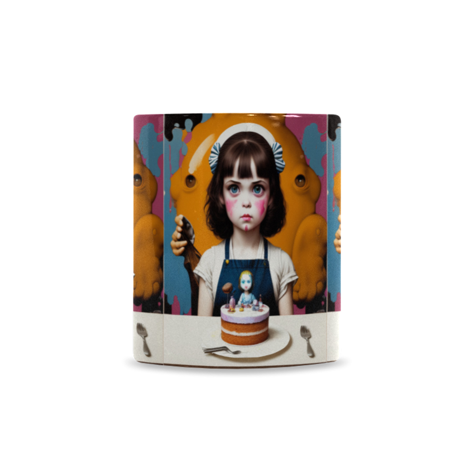 bakery girl 2 Custom Morphing Mug (11oz)