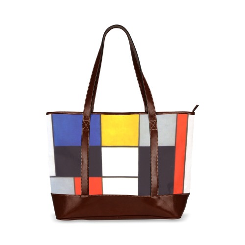 Composition A by Piet Mondrian Tote Handbag (Model 1642)