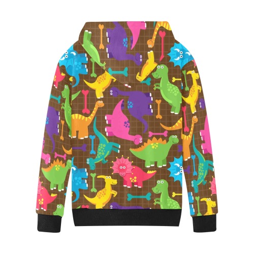 Colorful Dinosaur kids hoodie Kids' All Over Print Hoodie (Model H38)