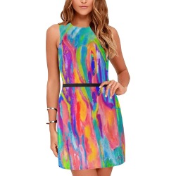 4 Kings Collection Eos Women's Sleeveless Dress (Model D01)