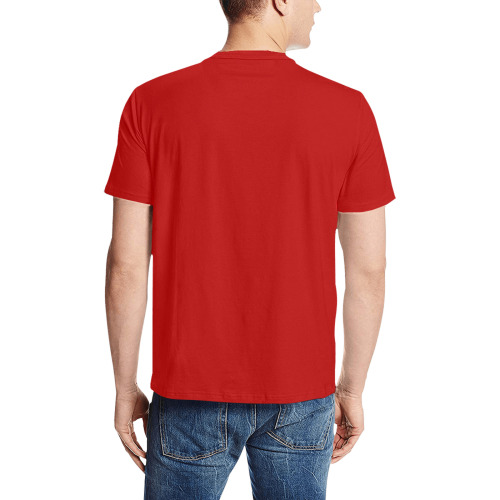 Cool Retro Canada T-shirts Men's All Over Print T-Shirt (Solid Color Neck) (Model T63)