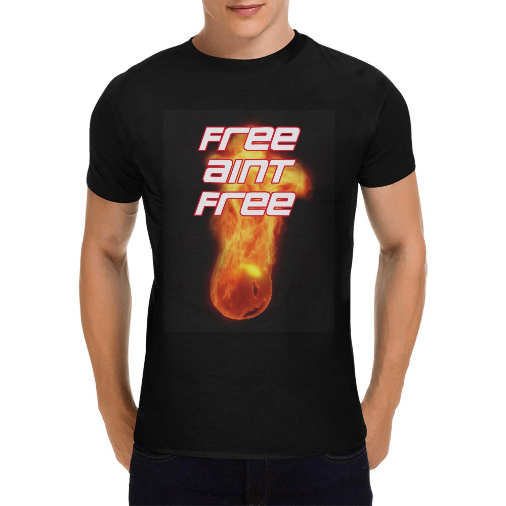 Free Aint Free Men's T-Shirt in USA Size (Front Printing Only)