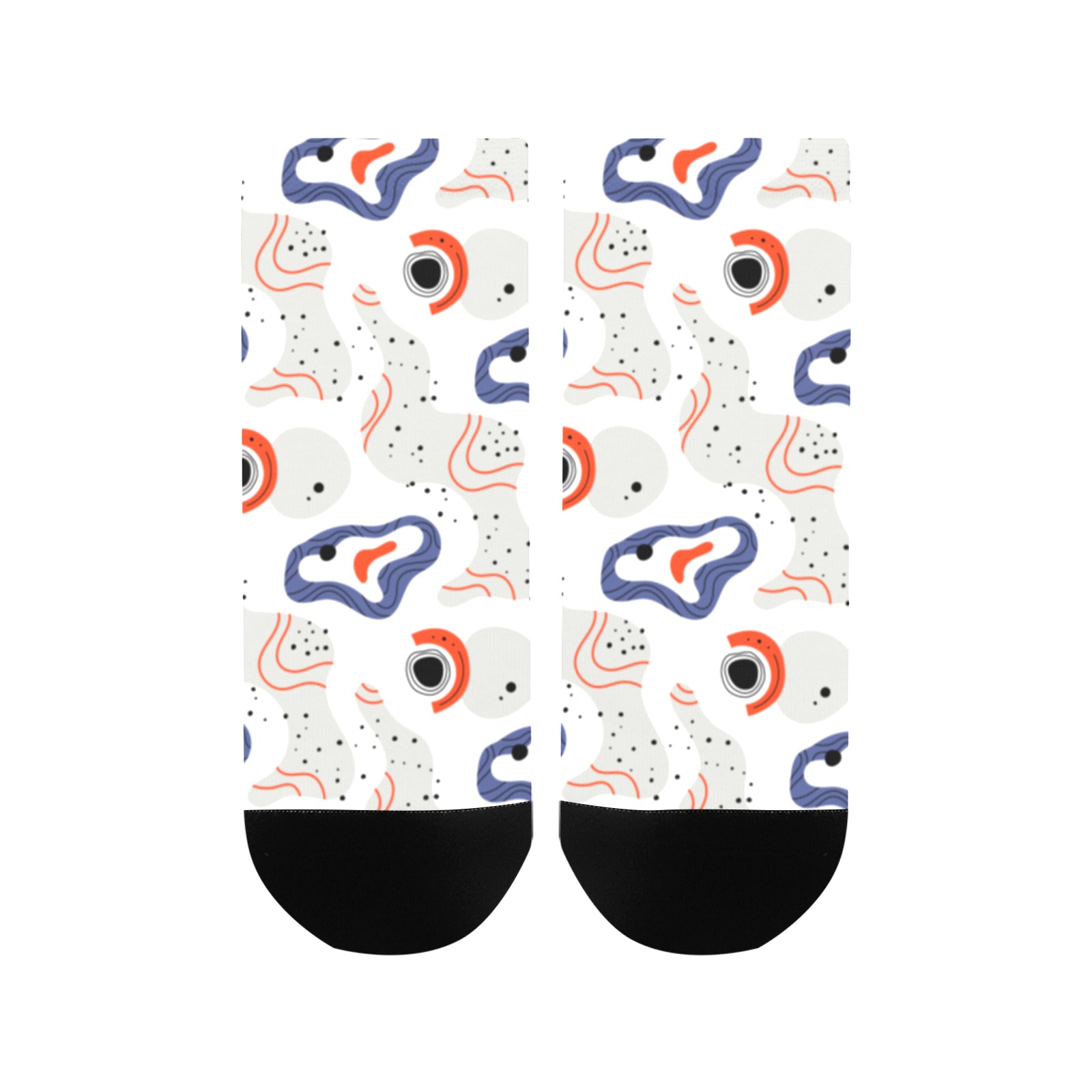 Elegant Abstract Mid Century Pattern Women's Ankle Socks