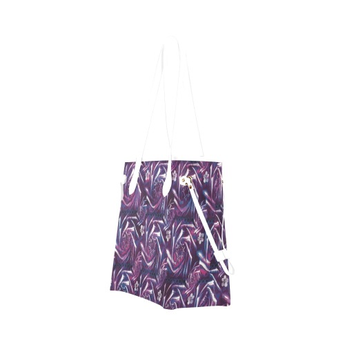 Purple Exploration Clover Canvas Tote Bag (Model 1661)
