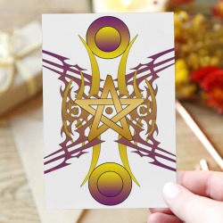 Golden Star Greeting Card 4"x6"