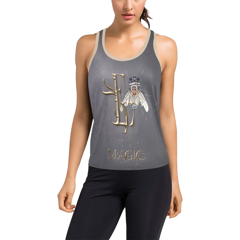 Magic Collectable Fly Women's Racerback Tank Top (Model T60)