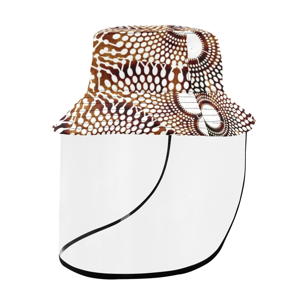 AFRICAN PRINT PATTERN 4 Men's Bucket Hat (Detachable Face Shield)