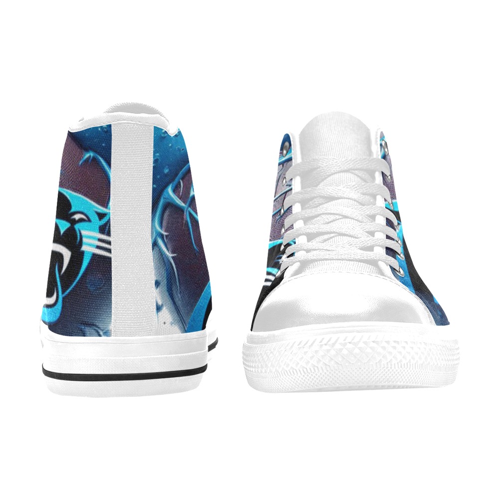 Carolina Panthers Shoes Men’s Classic High Top Canvas Shoes (Model 017)