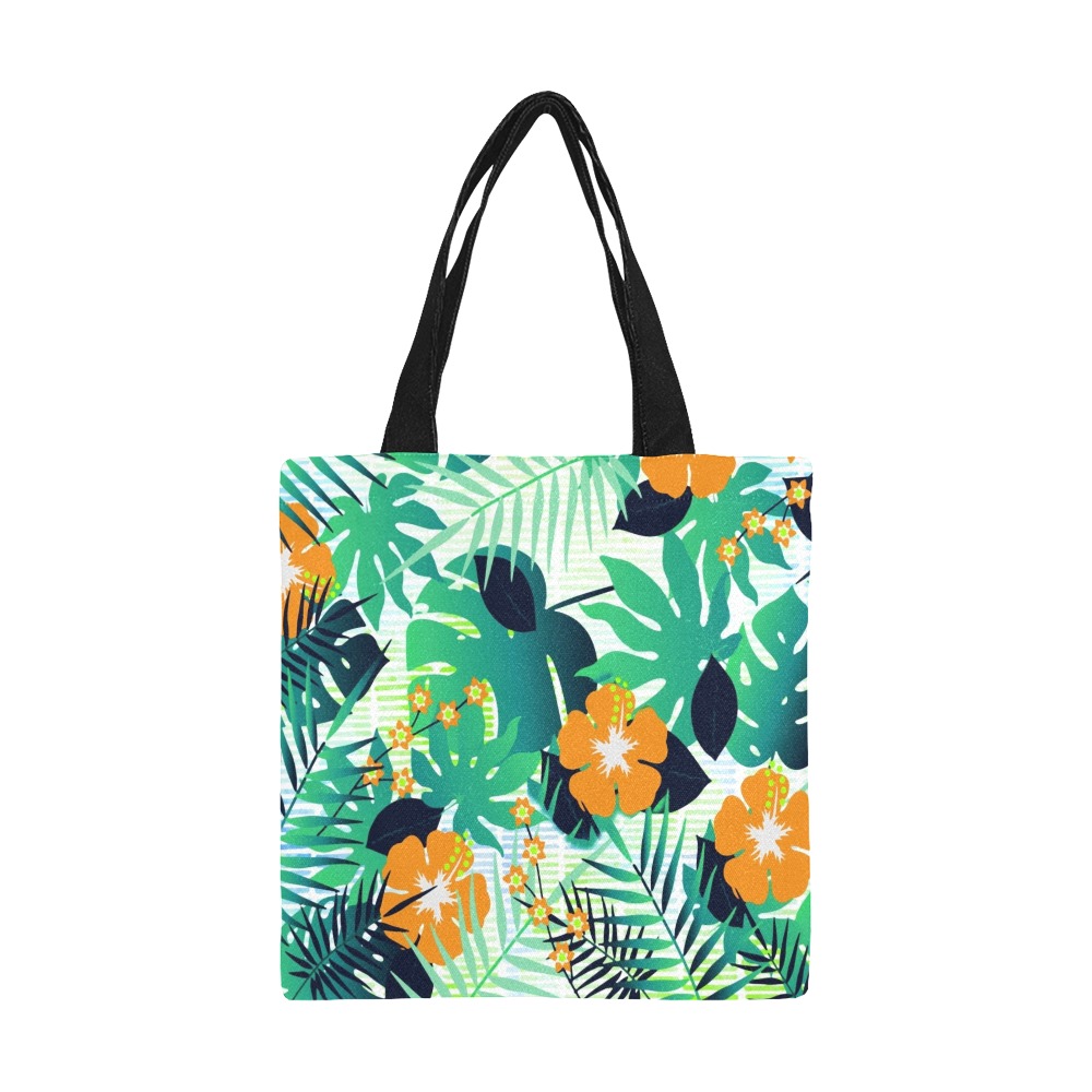 GROOVY FUNK THING FLORAL All Over Print Canvas Tote Bag/Small (Model 1697)