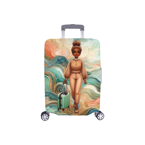 Peachy Explorer Luggage Cover Luggage Cover/Small 18"-21"