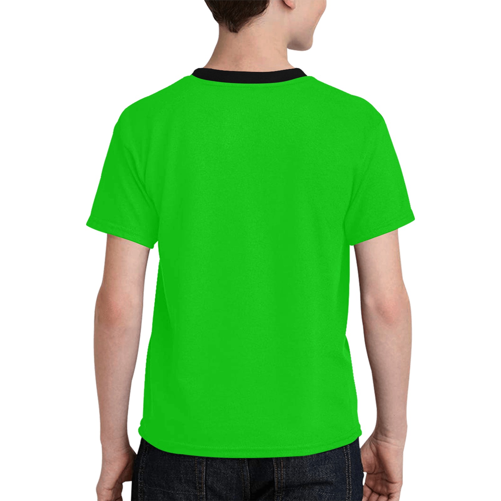 Merry Christmas Green Solid Color Kids' All Over Print T-shirt (Model T65)