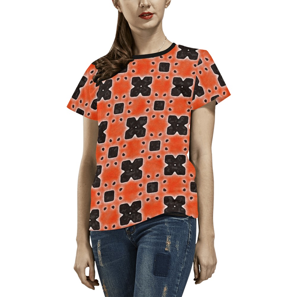 Arabesque All Over Print T-Shirt for Women (USA Size) (Model T40)