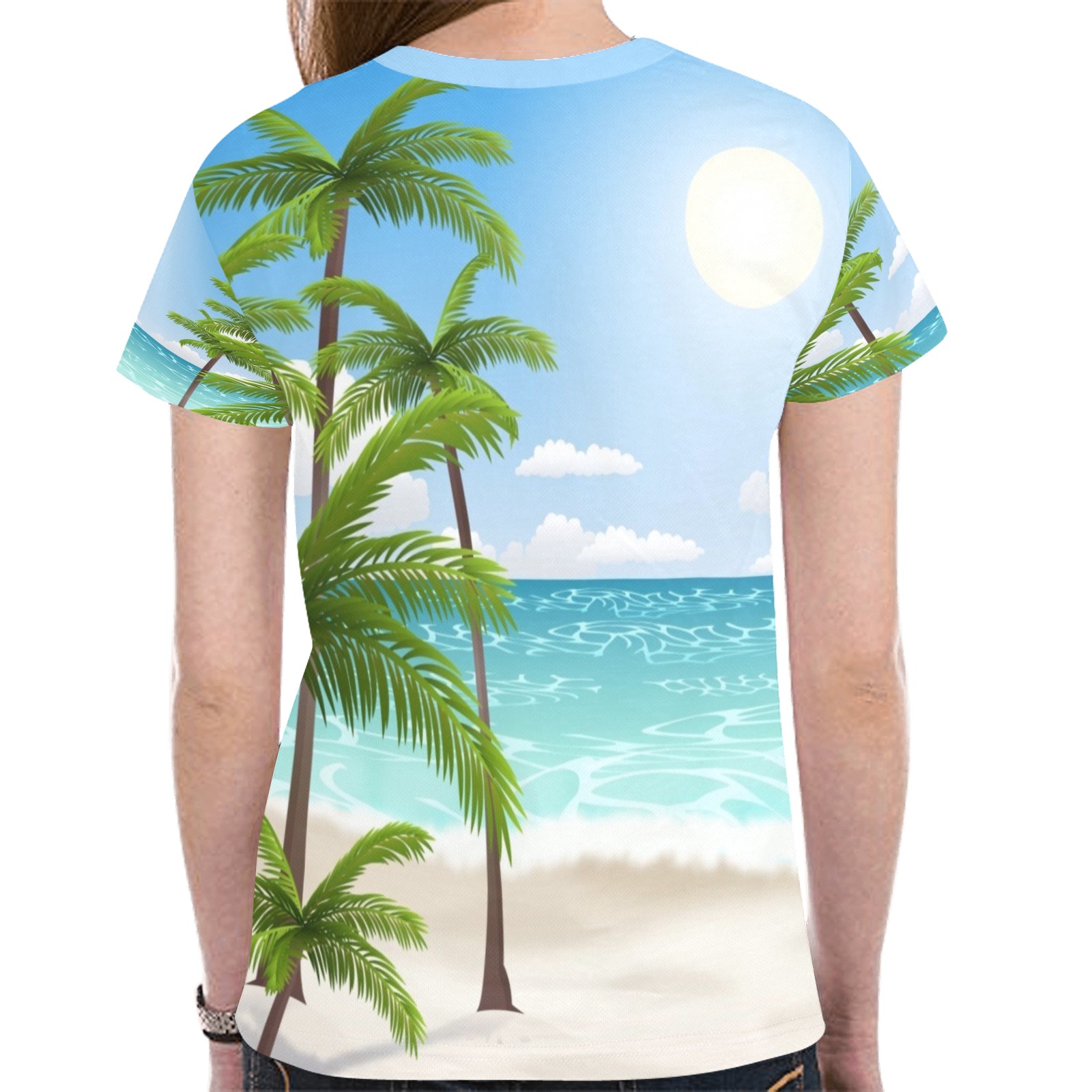 summer landscape collectable fly New All Over Print T-shirt for Women (Model T45)
