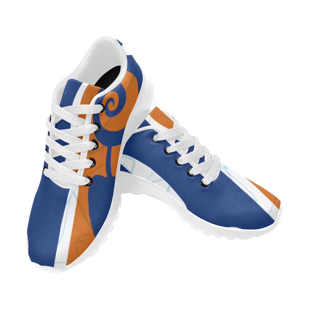Orange Blue Athletic Sneakers Men’s Running Shoes (Model 020)