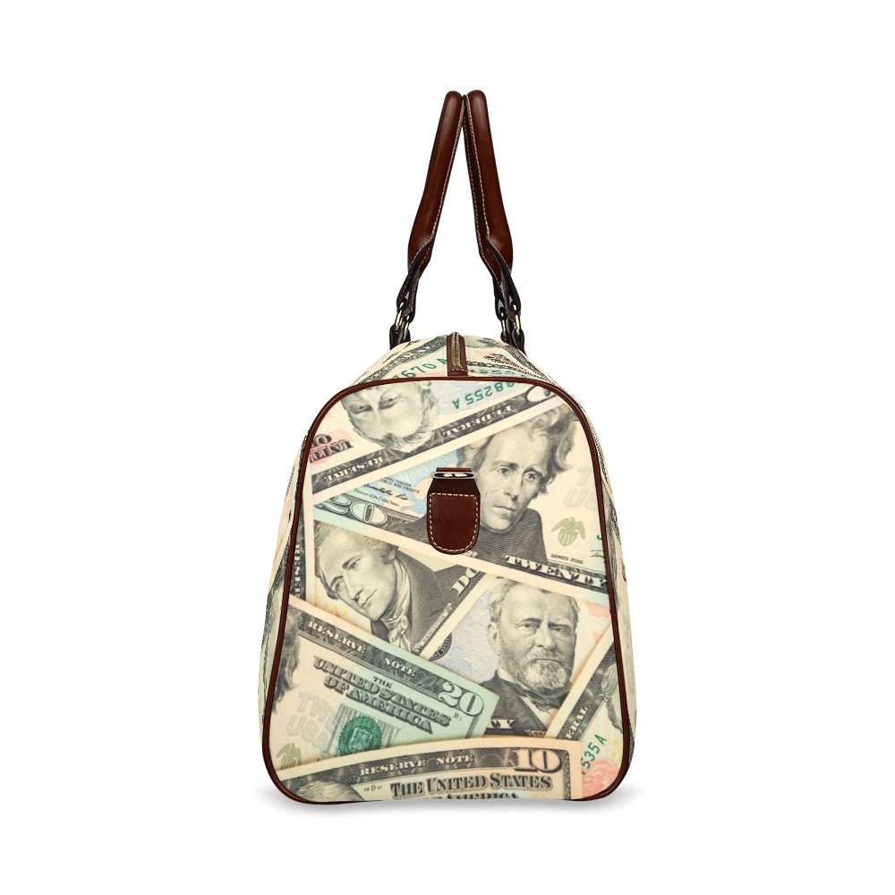 US PAPER CURRENCY Waterproof Travel Bag/Small (Model 1639)